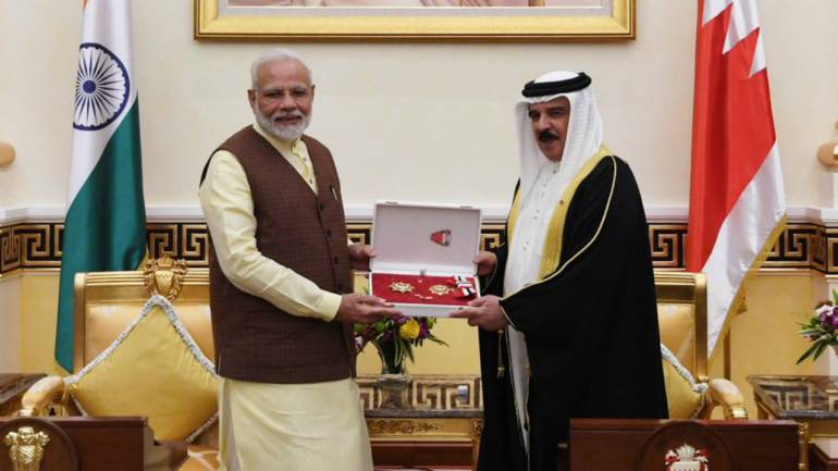 PM Modi meets King of Bahrain, conferred ‘The King Hamad Order of the Renaissance’