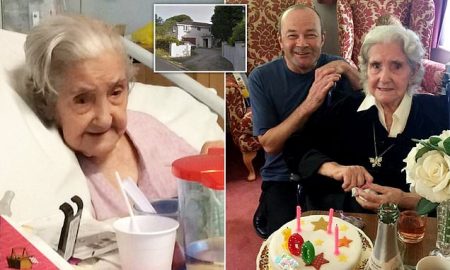 Widow, 101, died after breaking both of her legs when a care worker forcefully swung her out of bed