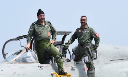 IAF Chief flies Mig-21 sortie with Wg Cdr Abhinandan Varthaman