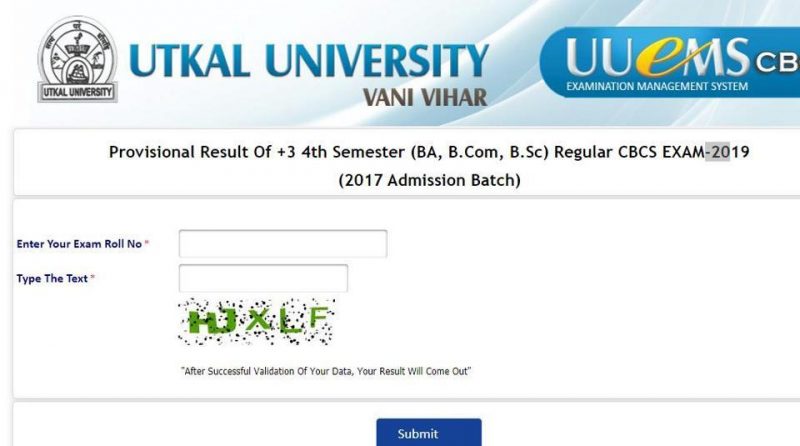 Utkal University Result Declared For Ba Bsc And Bcom 4th Sem Students